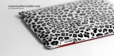 Чехол кожаный Hoco Leopard pattern case for new iPad/iPad 2 (silver)