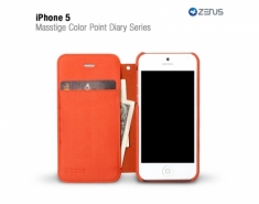Чехол Zenus Color Point Diary Collection для iPhone 5 (orange)
