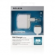 Зарядное устройство USB Belkin Wall (2100mA)+ChargeSync для iPad